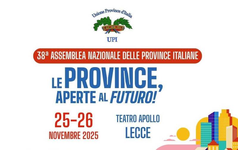 Il presidente della Provincia partecipa all'assemblea nazionale Upi a Lecce