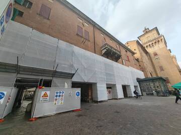 Il cantiere della Provincia per il restauro dei fornici della via Coperta