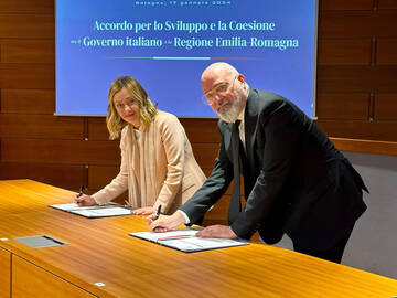 Meloni e Bonaccini firmano il nuovo Accordo sugli FSC