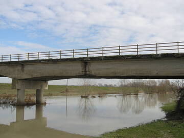 Nuovo ponte sul fiume Idice lungo la Sp 38 ad Argenta