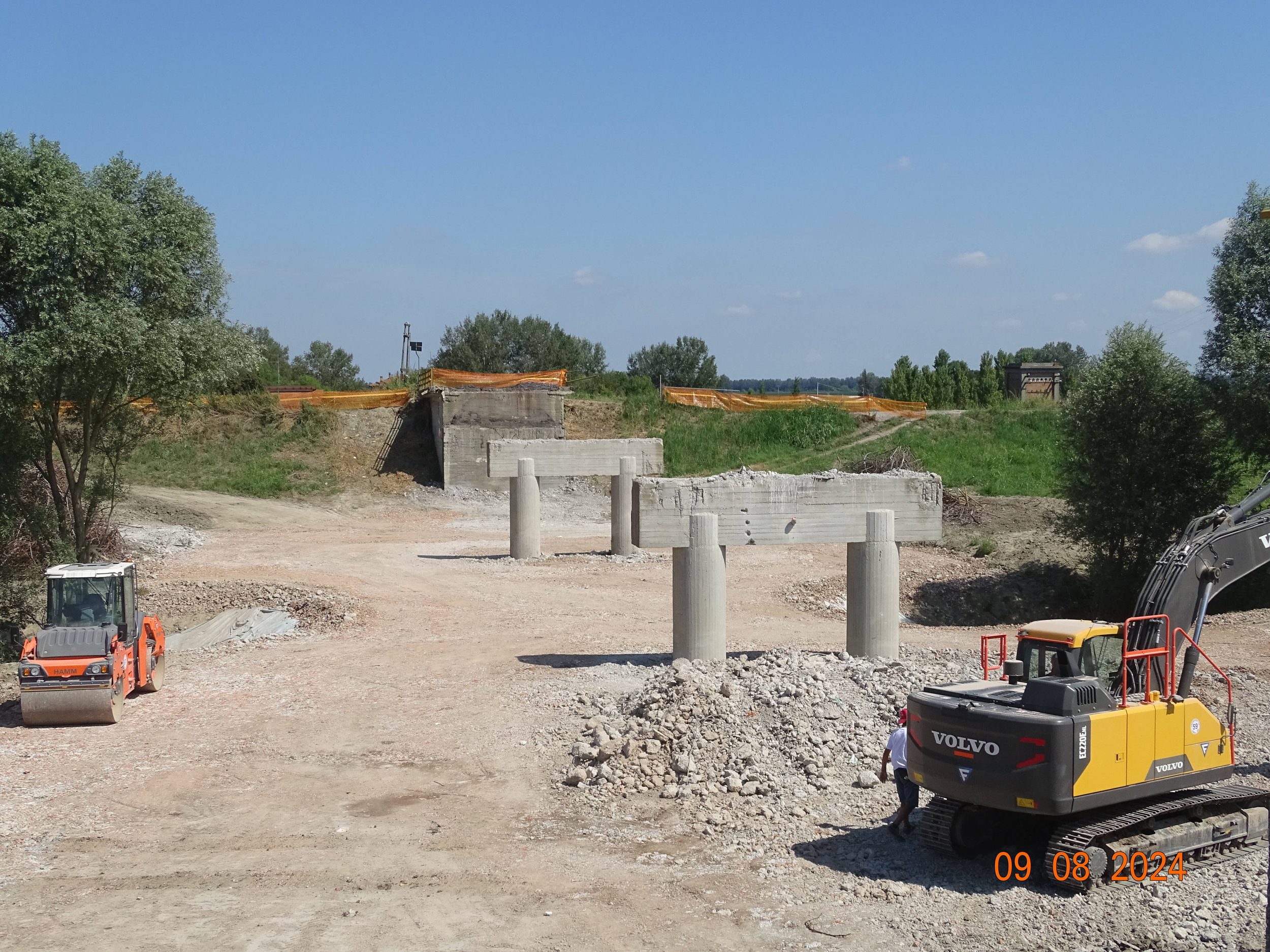 Immagine: Ponte Idice_lavori_12 ago 2024