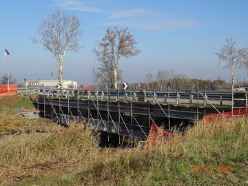 Iniziati i lavori al ponte sulla Sp 9 a Casumaro in territorio di Bondeno