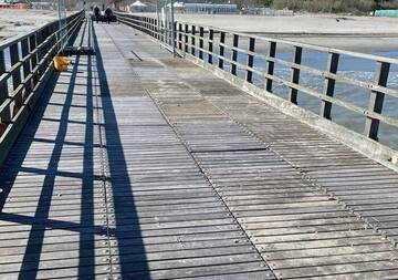 Il pontile a Lido di Volano non è in stato di abbandono