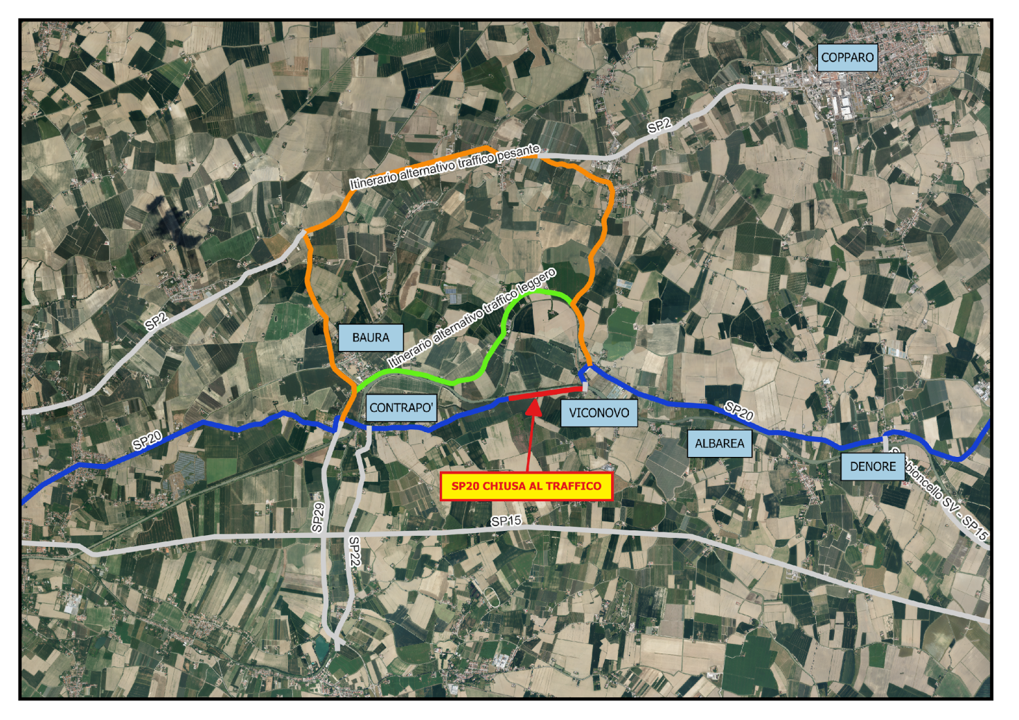 Immagine: SP20 lavori argine