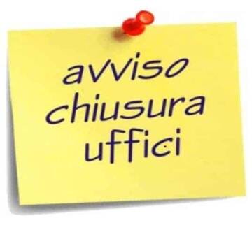 Giovedì 27 dicembre uffici chiusi