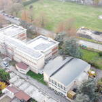 Immagine: Vista aerea cantiere Liceo Roiti